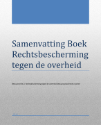Samenvatting van het boek Bestuursrecht deel 2 van Damen, Rechtsbescherming tegen de overheid