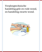 Verpleegtechnische handeling wondzorg gele rode zwarte wond