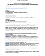 Informatica schoolexamen vwo - Analyse, Ontwerp & Projectmanagement