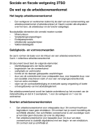 Sociale en Fiscale wetgeving 3TSO HANDEL