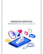 Marketing essentials H11,12,13,14&15