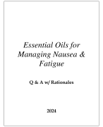 ESSENTIAL OILS IN HEALTHCARE EXAMS PACK