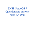 SNSP SonicOS 7  Question and answers rated A+ 2023 