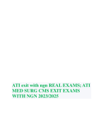 ATI exit with ngn REAL EXAMS; ATI MED SURG CMS EXIT EXAMS WITH NGN 2023/2025