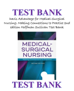 Davis Advantage for Medical-Surgical Nursing Making Connections to Practice 2nd edition Hoffman Sullivan Test Bank