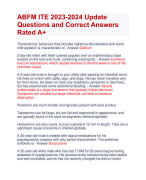 2023-2024 Updated  Questions and Correct Answers  Rated A+