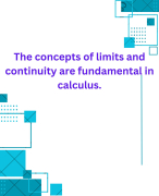 Limits and continuity - Calculus
