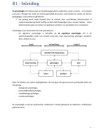 Algemene psychologie - B1 Inleiding