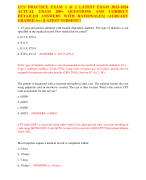 CCS PRACTICE EXAM 1 & 2 LATEST EXAM 2023-2024 ACTUAL EXAM 200+ QUESTIONS AND CORRECT DETAILED ANSWERS WITH RATIONALES| (ALREADY GRADED A+) |LATEST VERSION!!