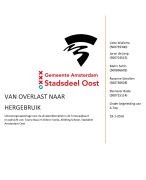 Uitvoeringsrapportage; van overlast naar hergebruik 