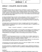 Economie Module 1 - 8 Samenvatting en begrippen