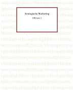 Samenvatting Strategische Marketing