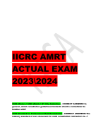 IICRC AMRT  ACTUAL EXAM  2023\2024