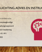 Geeft Voorlichting,advies& instructies