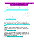 ATI COMPREHENSIVE MED SURG EXIT EXAM LATEST TEST BANK WITH EXPERT VERIFIED ANSWERS WITH NGN