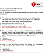 Advanced Cardiovascular Life Support Exam Version A (50 questions with verified answers) / Latest 2024