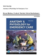 Test Bank For Anatomy & Physiology for Emergency Care 3rd edition