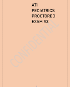 ATI  PEDIATRICS  PROCTORED  EXAM QUESTIONS WITH DETAILED VERIFIED ANSWERS (100% CORRECTA+ GRADE ASSURED NEW!!