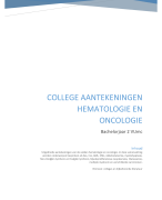 Collegeaantekeningen Hematologie en Oncologie B15 VUmc