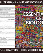 Latest 2023 Essential Cell Biology 5th Edition Alberts Hopkin Test bank | All Chapters