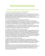 Bedrijfsinformatiesystemen - Samenvatting vak Beleidsinformatica oud boek