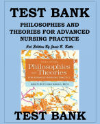 Test Bank For Philosophies and Theories for Advanced Nursing Practice 3rd Edition Janie B. Butts