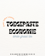 samenvatting TOEGEPASTE ECONOMIE - derde graad TSO