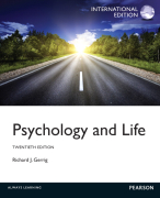 Gerrig, Psychology and Life, Summary Ch 1,2,3,5,6,9,10,12,13,14,15,16