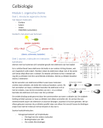 Aantekeningen celbiologie module 1 & 2 psychobiologie jaar 1