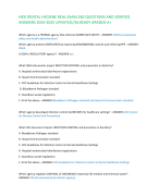 HESI DENTAL HYGIENE REAL EXAM 260 QUESTIONS AND VERIFIED ANSWERS 2024-2025 UPDATED//ALREADY GRADED A+ Which agency is a FEDERAL agency that enforces WORKPLACE SAFETY - 