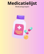 Medicatielijst (vele medicatiegroepen) 