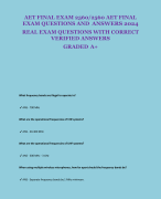 AET FINAL EXAM 2560/2560 AET FINAL  EXAM QUESTIONS AND ANSWERS 2024 REAL EXAM QUESTIONS WITH CORRECT  VERIFIED ANSWERS GRADED A+