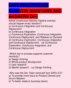 SAFE PRACTITIONER EXAM/235 QUESTIONS AND ANSWERS (A+)