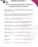 NR511 2024 Revised Guide 3 With 30 Complete [Q&A] Graded A+