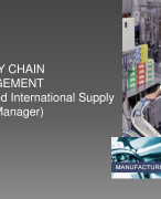 Global Procurement and Supply Chain management practices