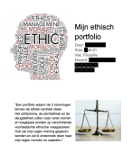 Filosofie - Ethiek - Ethisch Portfolio - VWO5