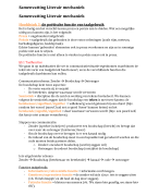 Samenvatting Literair Mechaniek (H3 t/m H9, stukje H10)