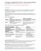 verandermanagement samenvatting