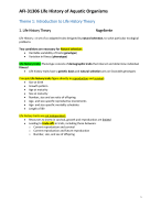 AFI-31306 Life History of Aquatic Organisms