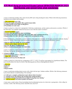 ATI Med-Surg proctored Exam Latest UPDATED MARCH 2024 TESTBANK 200 QUESTONS AND ANSWER