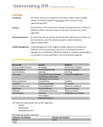 Samenvatting Zo maak je een Facilitair plan H1+H2+H3+H6