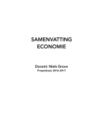 Samenvatting Economie Periode 1, jaar 1 (P) 2016-2017