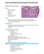 Samenvatting gynaecologie - verdieping in ziekteleer II - Prof. Dr. A. Pexters