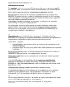 Samenvatting Organisatiekunde