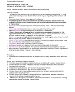 Summary of the articles for The Political Dimension of Europe 
