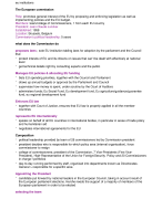 Summary Institutions of the EU/ Europe 