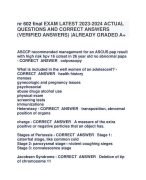 nr 602 final EXAM LATEST 2023-2024 ACTUAL  QUESTIONS AND CORRECT ANSWERS  (VERIFIED ANSWERS) |ALREADY GRADED A+