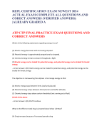 REPL CERTIFICATION EXAM NEWEST 2024  ACTUAL EXAM COMPLETE ALL QUESTIONS AND  CORECT ANSWERS (VERIFIED ANSWERS)  |ALREADY GRADED A ATP CTP FINAL PRACTICE EXAM QUESTIONS AND  CORRECT AMSWERS