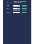 Spreadsheet bij PO marktonderzoek