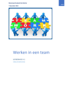 Leereenheid 4.1 Werken in een team